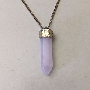 BaubleBar Pink Crystal Necklace